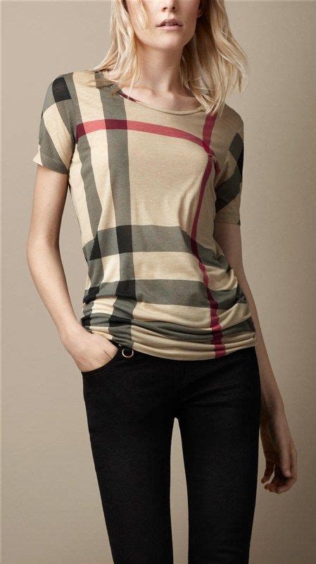 burberry t shirt girl|Burberry plaid women's shirt.